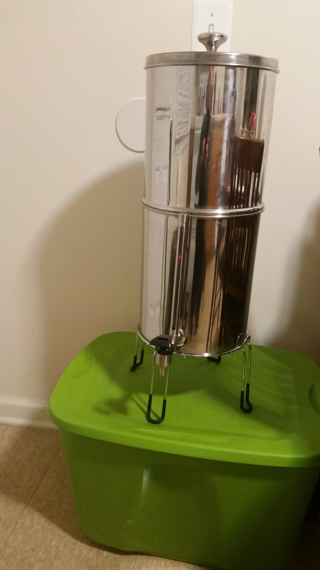 8-Stage Gravity Water Filtration System 3.0 Gallon-304 Stainless Steel Countertop System with 4 Filters and Stand - Customer Photo 2