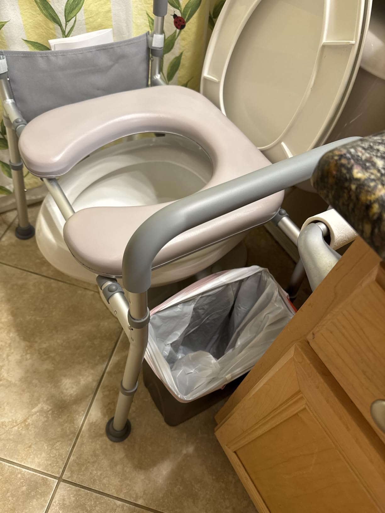 Raised Toilet Seat with Handles, Toilet Seat Riser for Seniors with Adjustable Height & Width, 400lb Handicap Elevated Toilet Seat for Elderly, Pregnant, Fit Any Toilet - Customer Photo 1