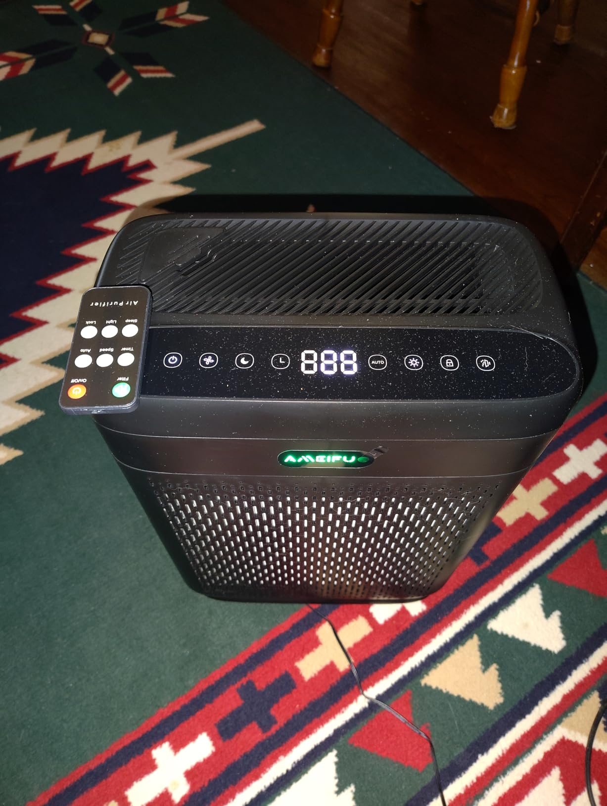 Air Purifiers for Home Large Room with Remote, Up to 3000 Sq Ft, H13 Hepa Double-Sided Air Filter Purifier with PM 2.5 Display Air Quality Sensor, Air Cleaner for Bedroom, Dust, Pets, Smoke, Pollon - Customer Photo 1