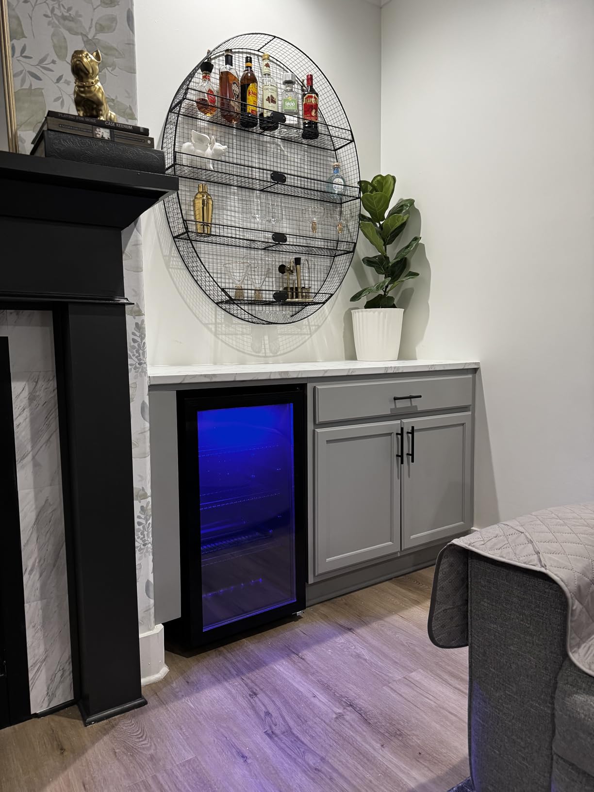 Beverage Fridge, 130 Can Mini Fridge With Glass Door, Beverage Cooler Refrigerator, Wine Drink Beer Cooler, Adjustable Shelves & Digital Temperature Display Customer Review Beverage Fridge, 130 Can Mini Fridge With Glass Door, Beverage Cooler Refrigerator, Wine Drink Beer Cooler, Adjustable Shelves & Digital Temperature Display - Customer Photo 1