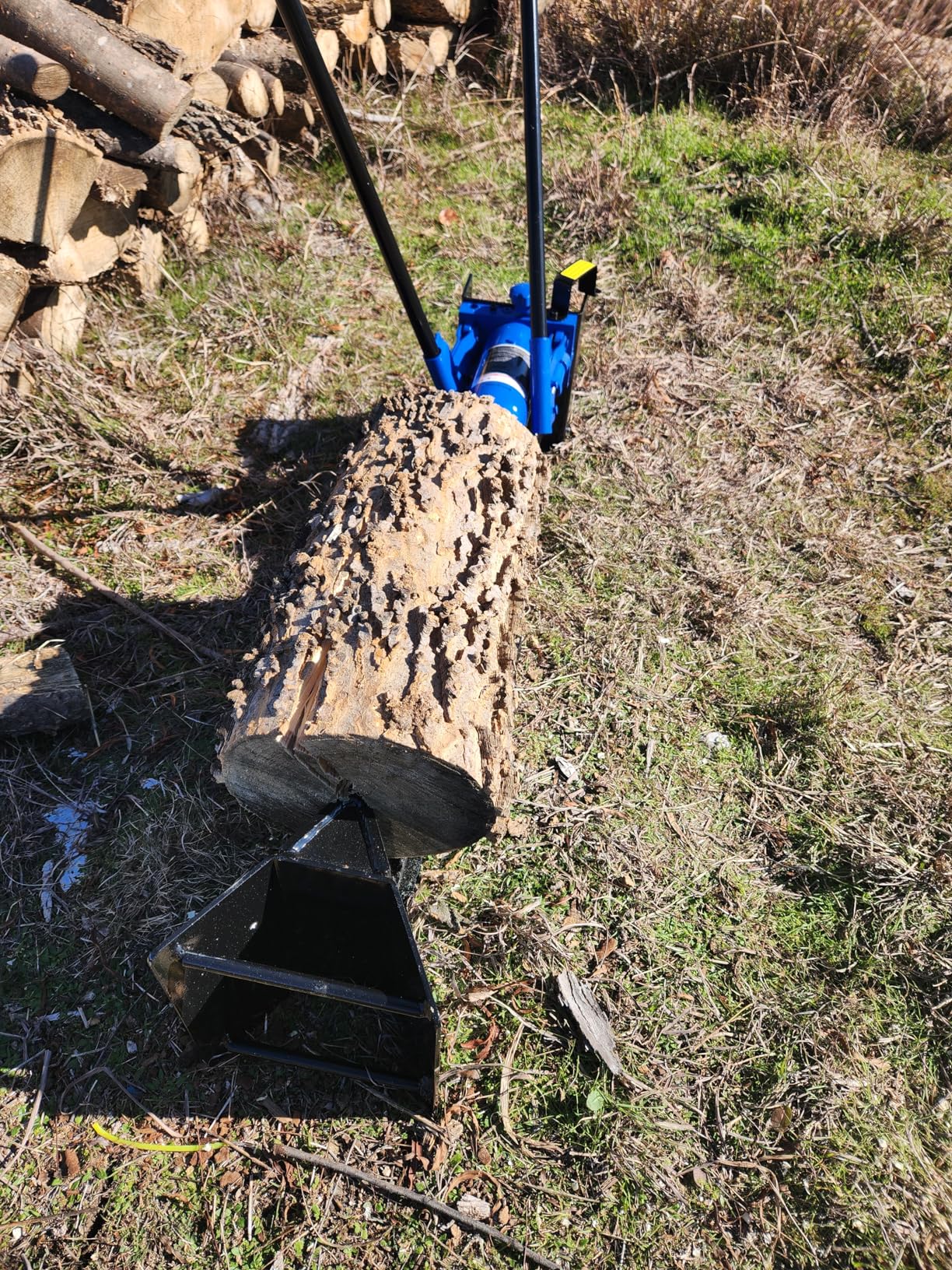 BILT HARD 20-Ton Gas Log Splitter, Hydraulic Wood Splitter with 7 HP 209cc OHV Engine, Towable Hitch, 13