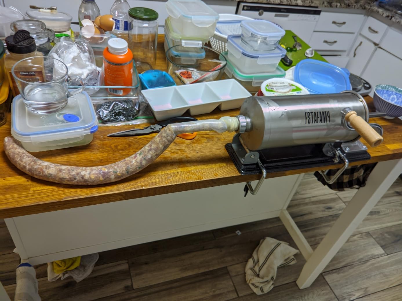 Vertical Sausage Stuffer with 4 Interchangeable Tubes, Stainless Steel Construction Customer Review Vertical Sausage Stuffer with 4 Interchangeable Tubes, Stainless Steel Construction - Customer Photo 1