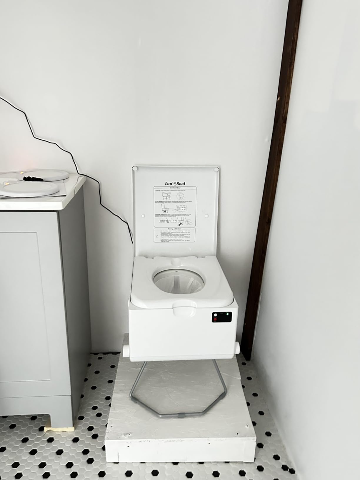 Dry Flush Toilet – Waterless, Odorless, Self-Contained | Rechargeable Portable Toilet for RVs, Van, Boat, Tiny House, Off-Grid | Easier to Use Than Composting or Incinerator Toilets - Customer Photo 1