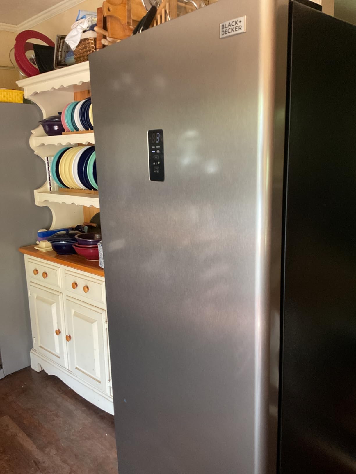 BLACK+DECKER 18 Cu. Ft. French Door Refrigerator with Built-in Ice Maker, Full Size Refrigerator with Bottom Mount Freezer Drawer, Frost Free, ENERGY STAR certified, BRF1800GIMS, Stainless Look Customer Review BLACK+DECKER 18 Cu. Ft. French Door Refrigerator with Built-in Ice Maker, Full Size Refrigerator with Bottom Mount Freezer Drawer, Frost Free, ENERGY STAR certified, BRF1800GIMS, Stainless Look - Customer Photo 1