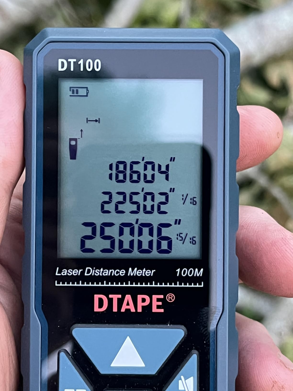 Laser Measure, DTAPE 165 Ft Digital Laser Distance Meter, Upgraded High-Accuracy Laser Measuring Tool, Electronic Tape Measure, 2