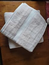 Amazon Basics Fade-Resistant 100% Cotton Hand Towel, 6 Pack, 16
