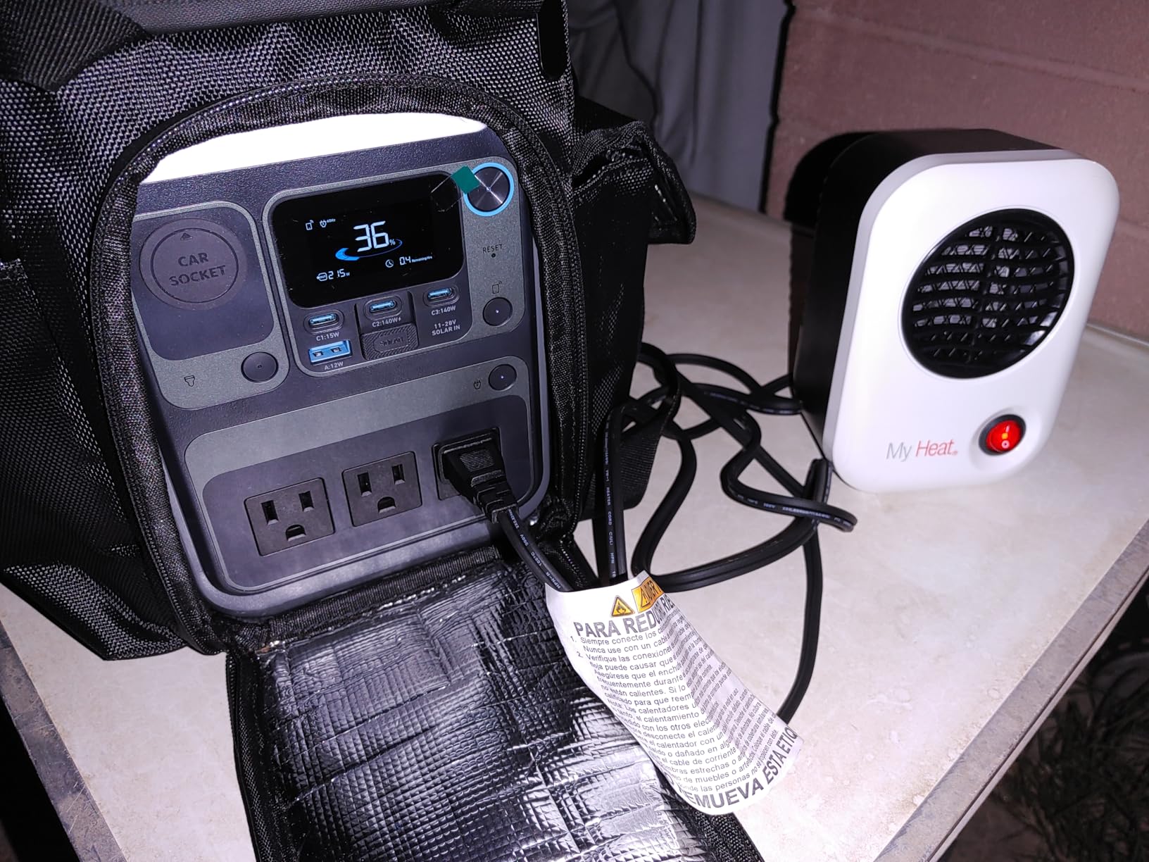 Anker Portable Power Station SOLIX C300, 288Wh LiFePO4 Battery, 300W (600W Surge) Solar Generator, 140W Two-Way Fast Charging, for Outdoor Camping, Traveling, and Emergencies (Solar Panel Optional) - Customer Photo 2