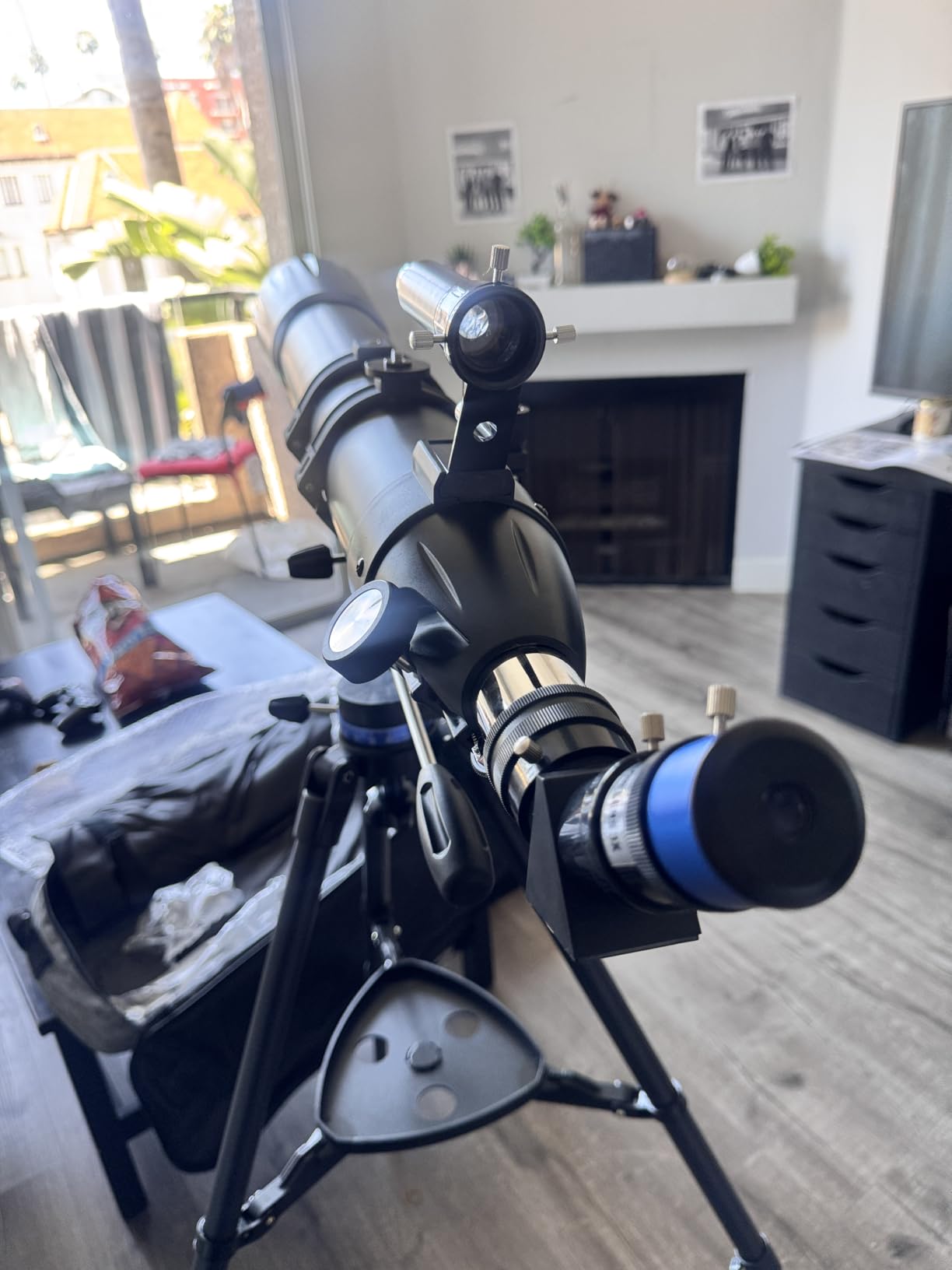 Telescope, 90mm Aperture 800mm-Telescope for Adults & Kids, Professional Refractor Telescopes for Adults High Powered, Beginner-Friendly, Phone Adapter & Stable Stainless Tripod, Portable Carry Bag - Customer Photo 2