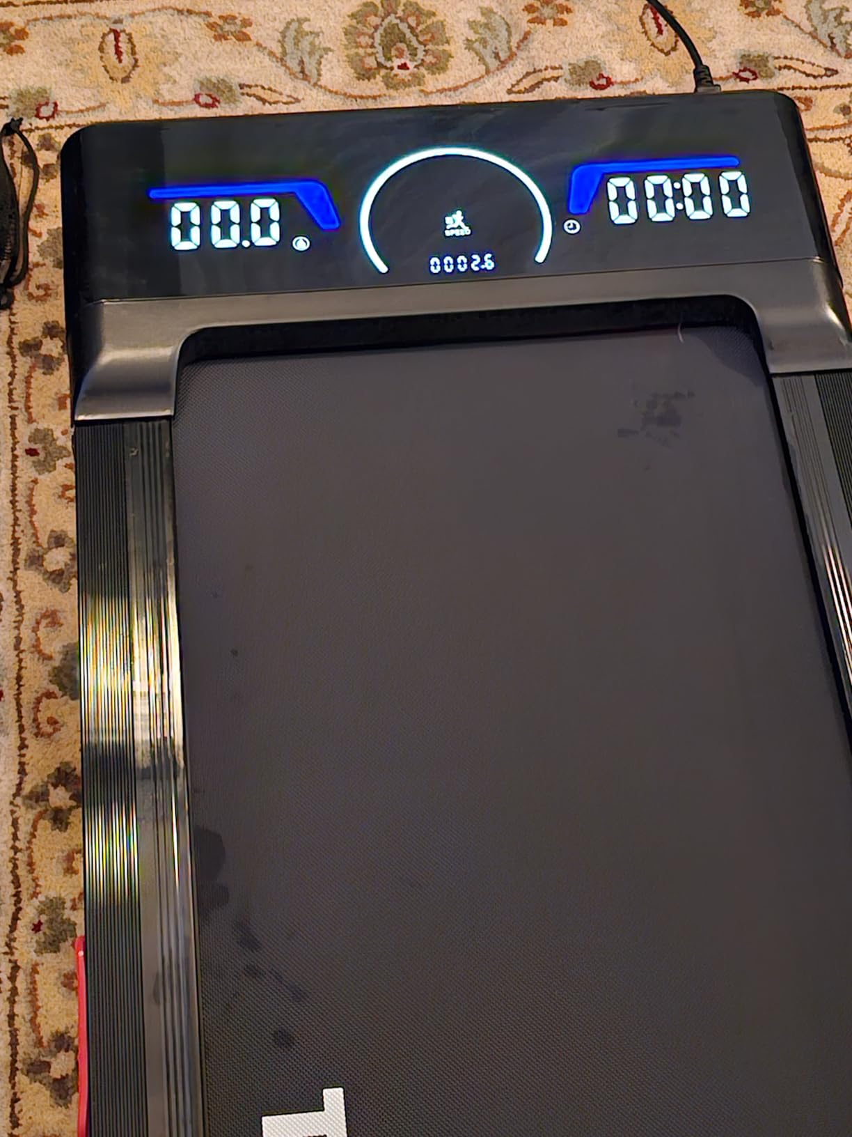 TRAILVIBER Walking Pad Treadmill with 12% 9-Level Auto Incline, 450 lbs Capacity RGB LED Screen, Bluetooth Speaker Under Desk Treadmill, Compact Treadmills for Home Hiking - Customer Photo 2