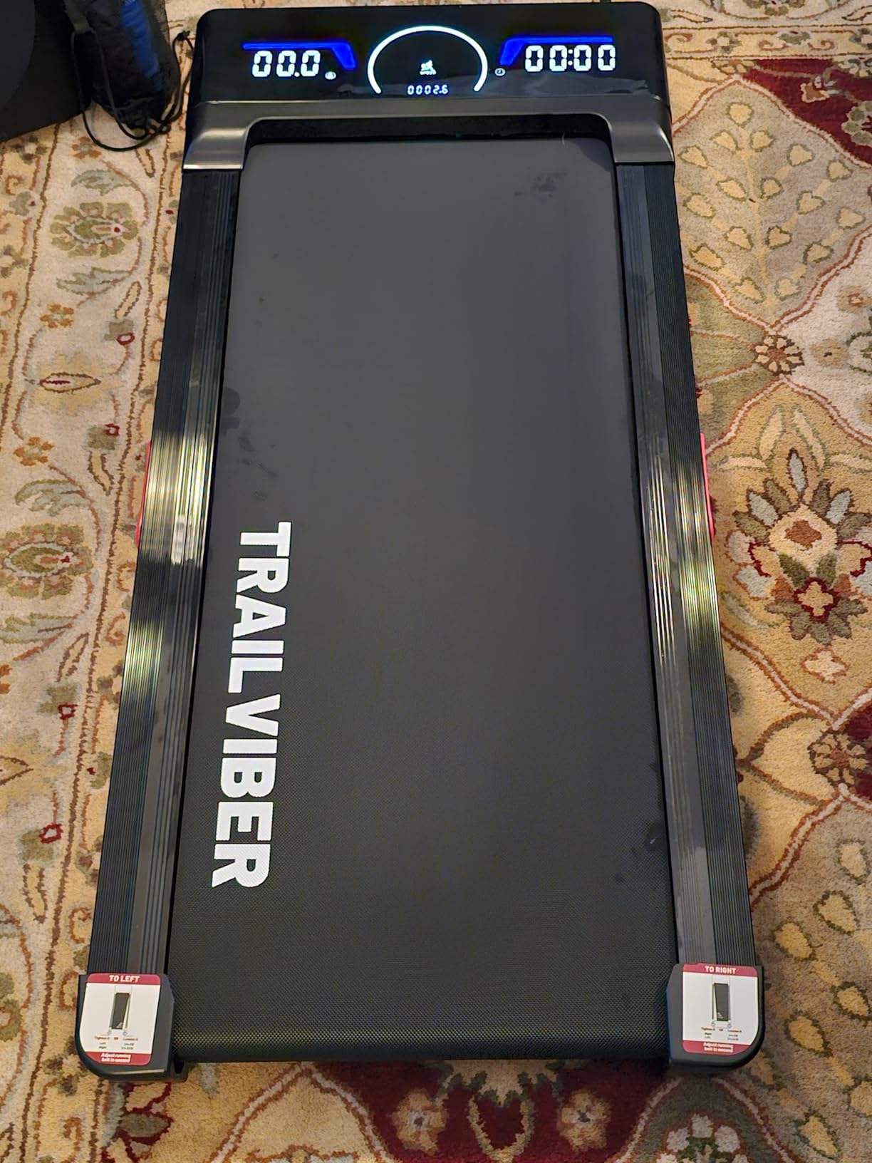 Walking Pad Treadmill with 12% 9-Level Auto Incline, 450 lbs Capacity RGB LED Screen, Bluetooth Speaker Under Desk Treadmill - Customer Photo 2