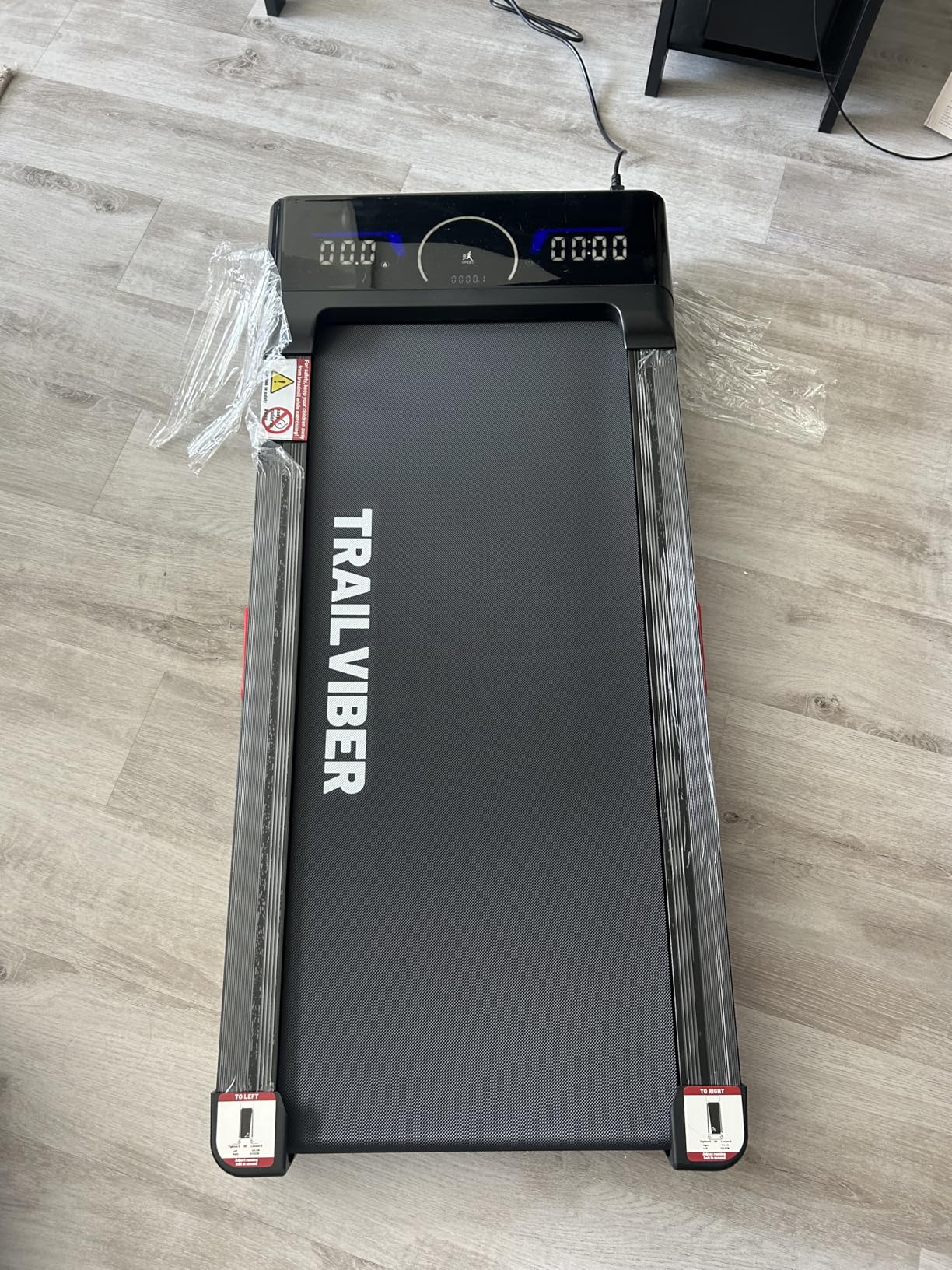 Walking Pad Treadmill with 12% 9-Level Auto Incline, 450 lbs Capacity RGB LED Screen, Bluetooth Speaker Under Desk Treadmill, Compact Treadmills for Home Hiking - Customer Photo 2