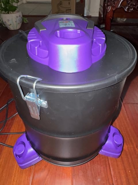 Ash Vacuum for Pellet Stoves: 5.2 Gallon Fireplace Ash Vac with 1200w Powerful Suction & Wheeled Base - Ash Vacuum Cleaner for Fireplaces, Pellet Grill, Wood Stove, Fire Pits - Customer Photo 1