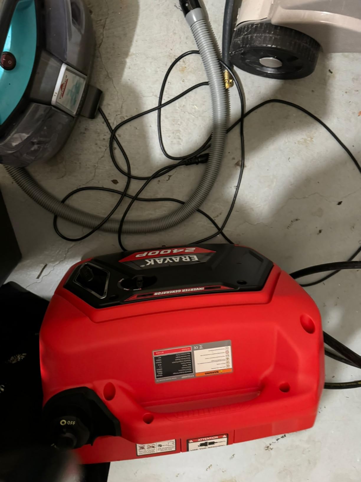 ERAYAK 4500W Portable Inverter Generator for Home Use, Super Quiet Small Generator for Camping Outdoor Emergency Power Backup, Gas Powered Engine, ECO Mode, EPA Compliant - Customer Photo 1