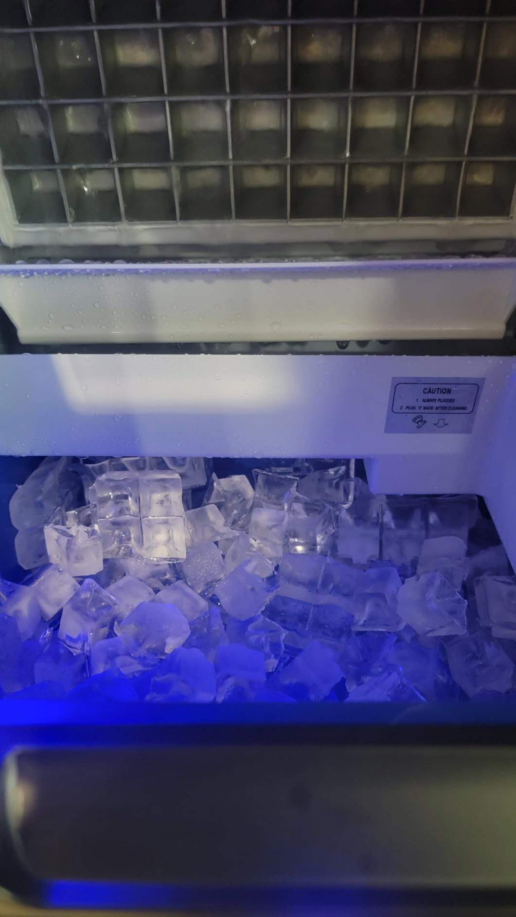 EUHOMY Commercial Ice Maker Machine,80lbs/24H,36 Ice Cubes in 8-12 Mins,Under Counter Ice Maker with Water Filter,12lbs Storage Capacity,Freestanding Ice Machine for Home/Bar/Cafe/Restaurant - Customer Photo 2