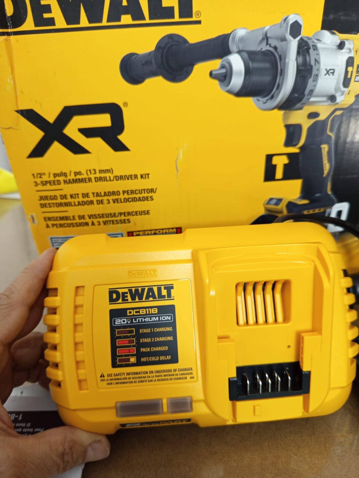 DEWALT 20V MAX XR 1/2 Inch Cordless Hammer Drill Kit with 8AH Battery and Charger (DCD1007WW1) customer photo 1