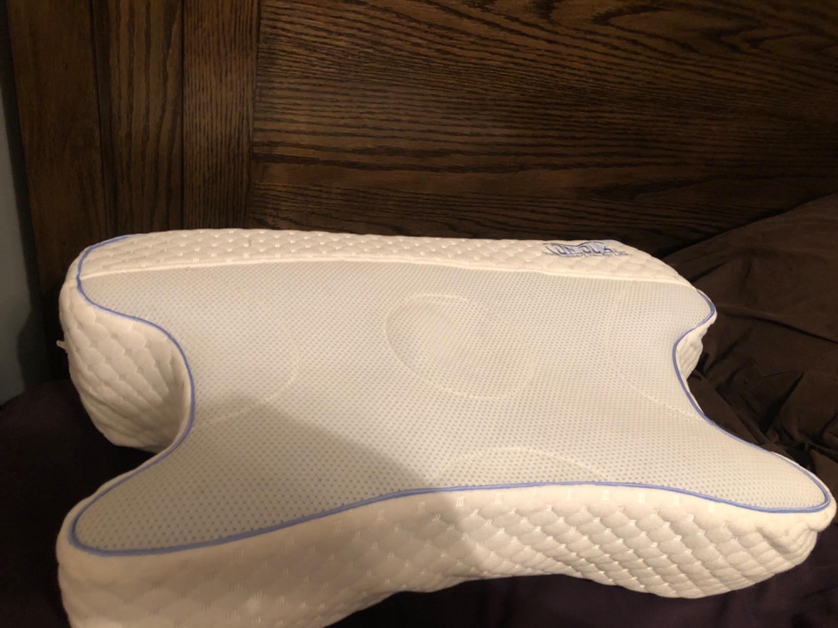 Contour CPAPMax Cooling Gel - CPAP Pillow for Side, Back and Stomach Sleepers with Adjustable Memory Foam - Pillow for CPAP Users, Sleeping with Mask customer photo 1