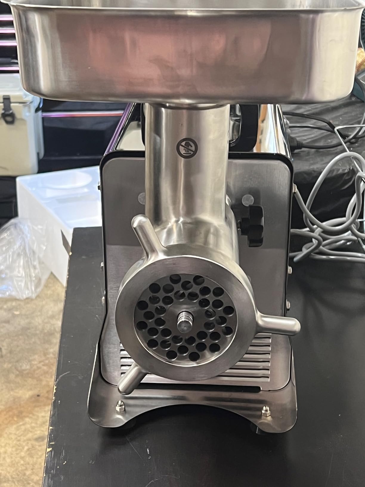 #32 Commercial Electric Meat Grinder, 1.5 HP 880 lbs/hr, Stainless Steel Heavy Duty Meat Mincer, Sausage Stuffer, Meat Grinder Machine, Ideal for Commercial and Professional Use - Customer Photo 2
