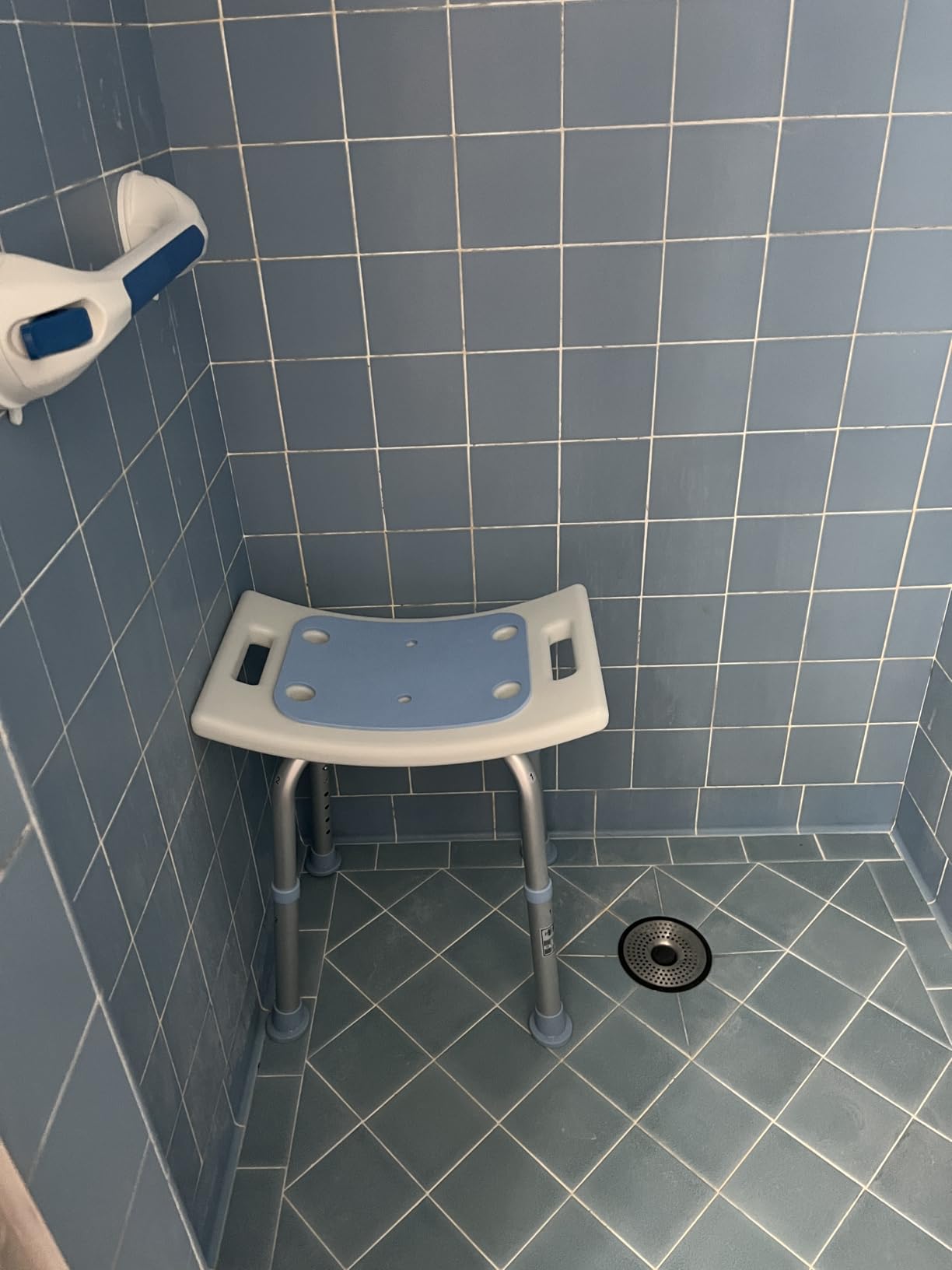 Shower Chair for Inside Shower, FSA/HSA Eligible 400 lbs Adjustable Shower Stool with Suction Feet, Shower Seat for Inside Tub Bathroom Bench Bath Chair for Elderly and Disabled - Customer Photo 1