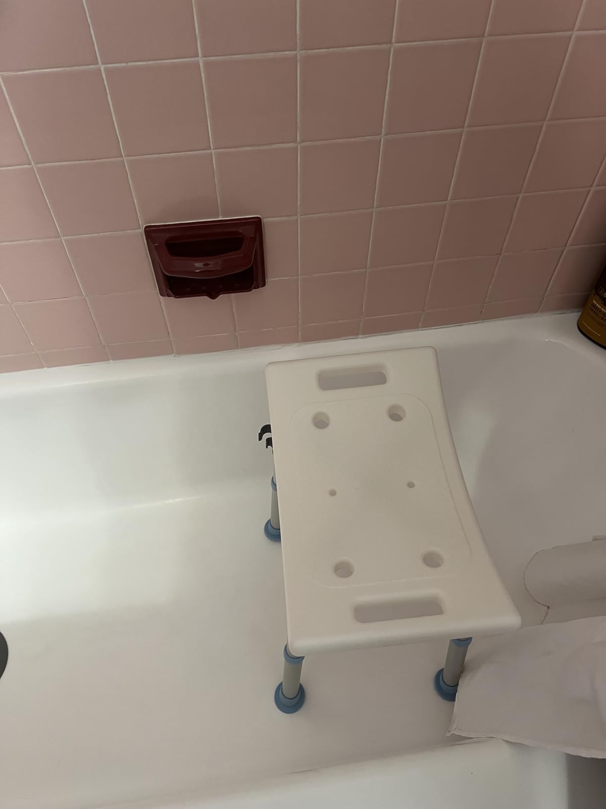 Shower Chair for Inside Shower, FSA/HSA Eligible 400 lbs Adjustable Shower Stool with Suction Feet, Shower Seat for Inside Tub Bathroom Bench Bath Chair for Elderly and Disabled - Customer Photo 2