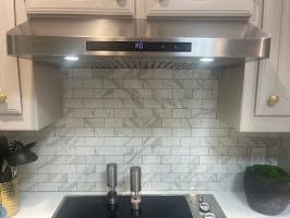 Under Cabinet Range Hood 30 Inch,900 CFM Stainless Steel Kitchen Stove Vent Hood with 4 Speed Exhaust Fan Gesture Sensing/Touch/Remote Control - Customer Photo 2