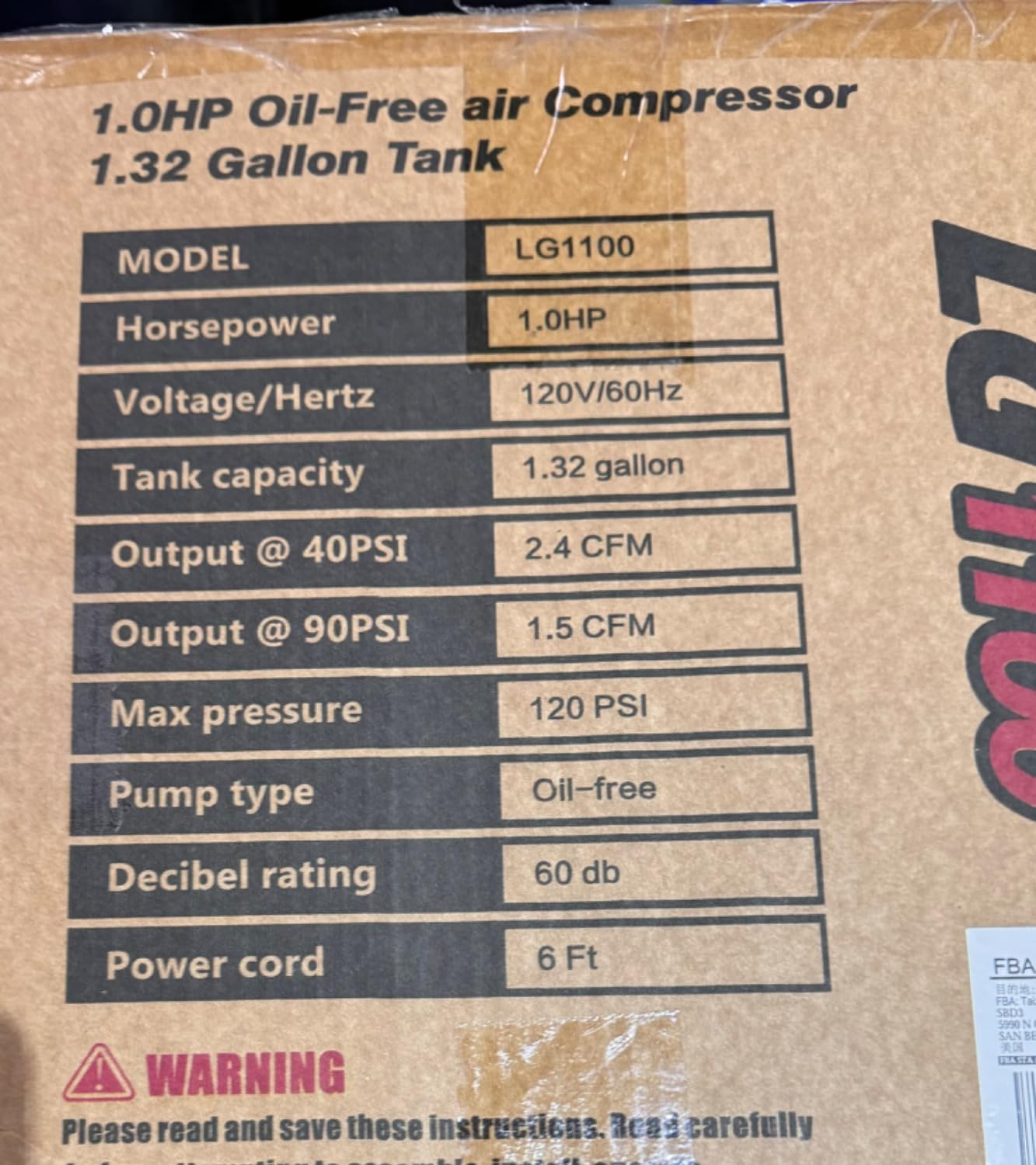 Quiet Air Compressor, Only 68dB, 5 Gallon Steel Tank, 2.8CFM @ 90PSI, Oil-Free, Electric Air Compressor Perfect for Woodwork Nailing, Garage, Car, Pneumatic Tool, Includes 11 Accessories - Customer Photo 1