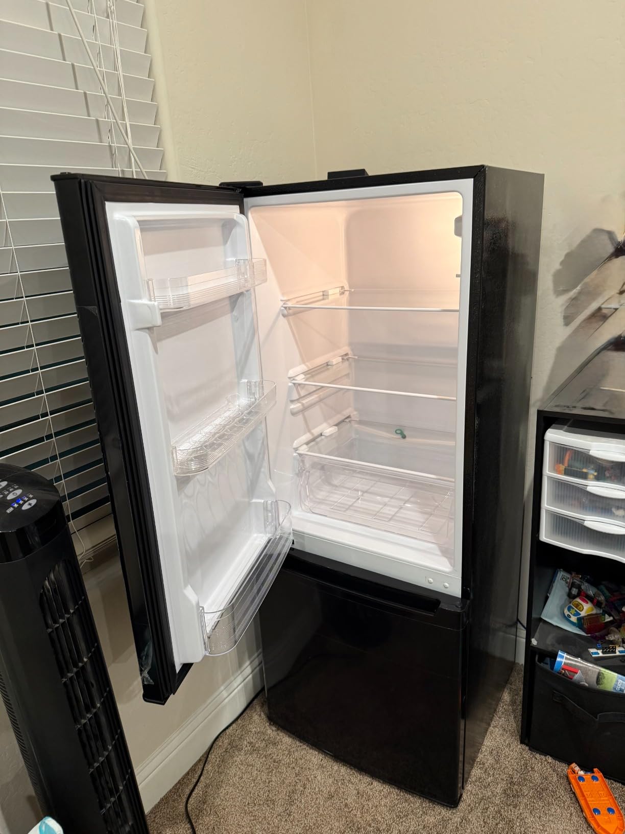 BANGSON 7.1 Cu.Ft Refrigerator with Freezer, Apartment Size Fridge with Bottom Freezer, for Apartment, Office, Kitchen and Garage, Stainless Steel, Silver - Customer Photo 1