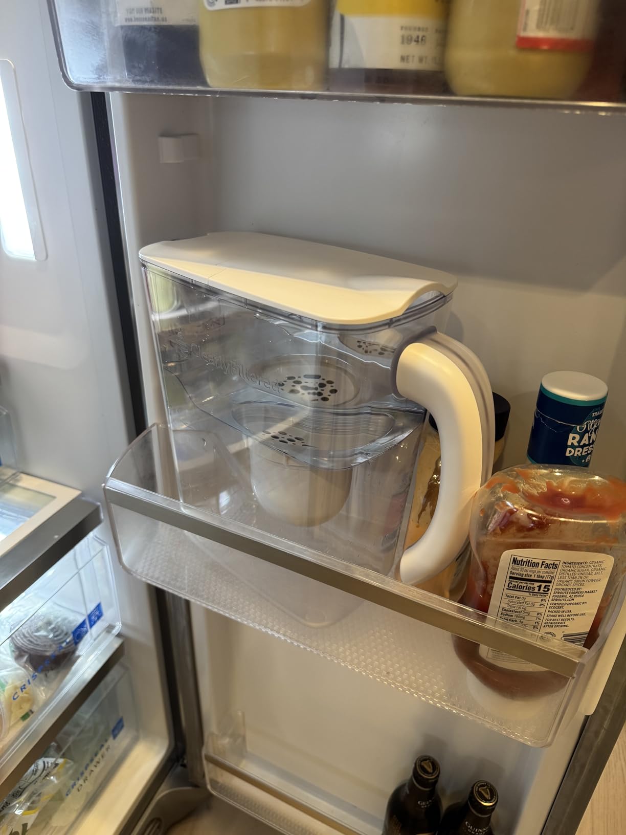 Clearly Filtered No.1 Filtered Water Pitcher/Updated Model/Targets 365+ Contaminants e.g. Fluoride Chlorine PFAS Microplastics Lead Arsenic BPA/BPS Free (Pitcher Includes 1 Filter) - Customer Photo 2