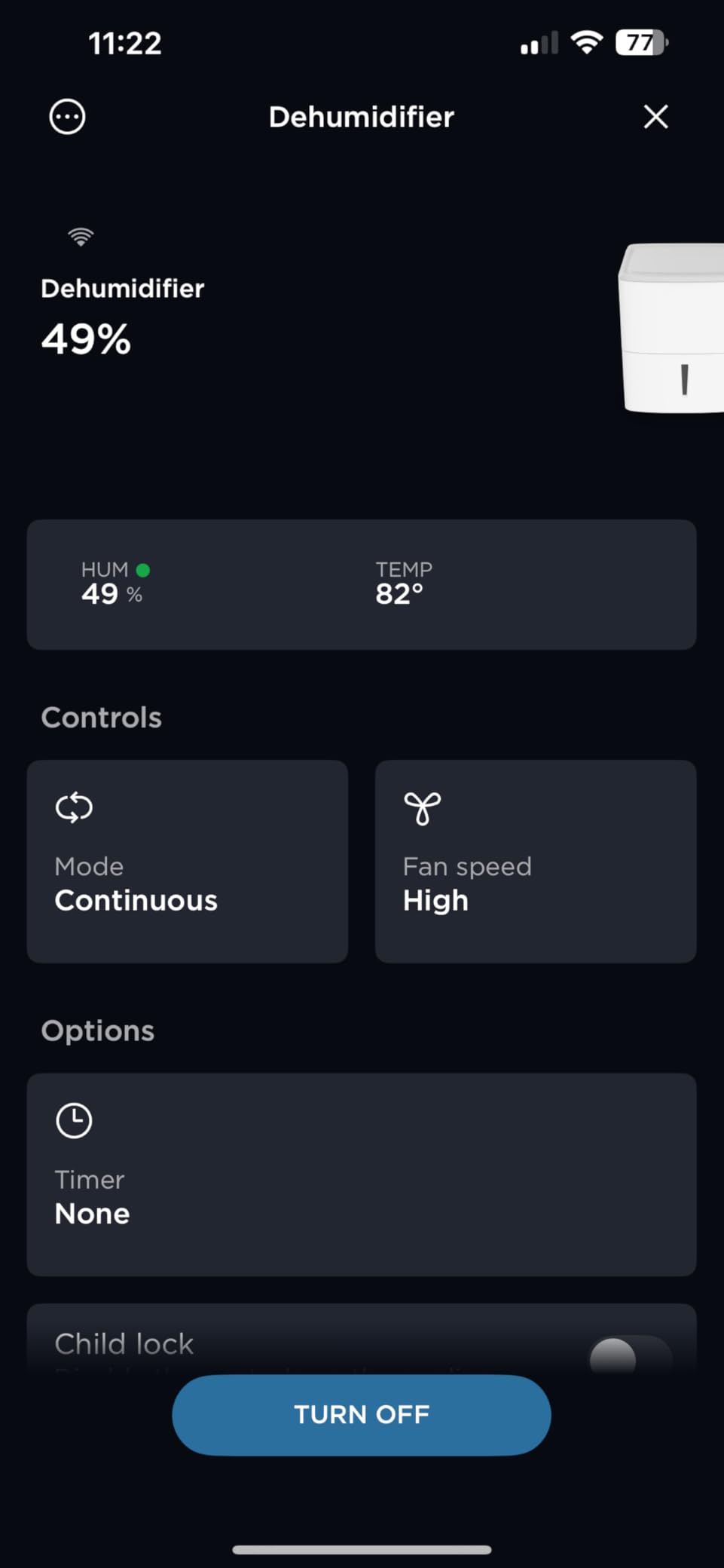 Frigidaire 50-Pint Portable Dehumidifier with Wi-Fi and Energy Star Certification for Medium/Large Rooms & Basements, Custom Humidity Control, Auto Shut Off, White Customer Review Frigidaire 50-Pint Portable Dehumidifier with Wi-Fi and Energy Star Certification for Medium/Large Rooms & Basements, Custom Humidity Control, Auto Shut Off, White - Customer Photo 1