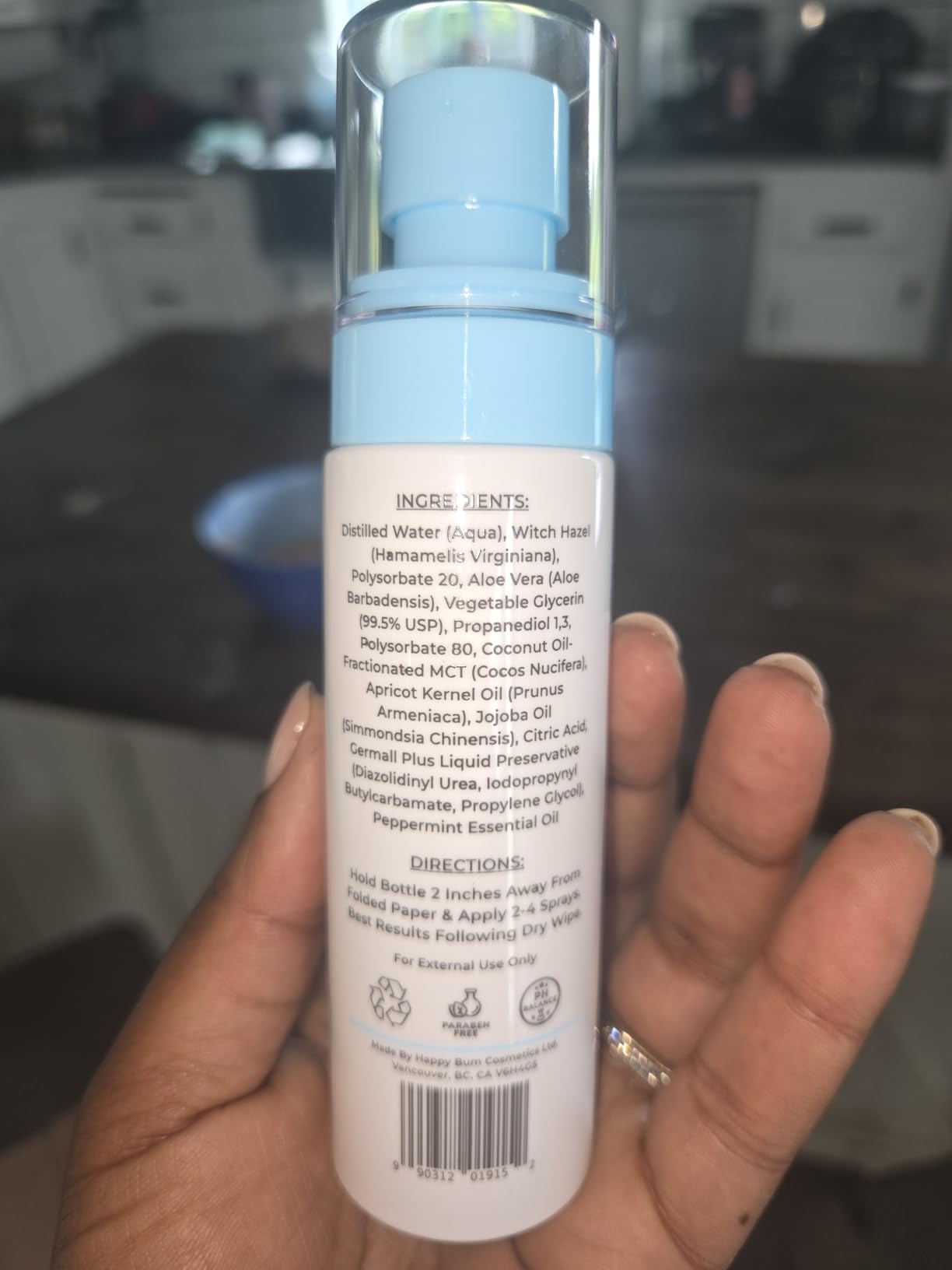Toilet Paper Spray (2.7 fl oz/300+ Wipes) Cleansing & Soothing Flushable Wipes Alternative - Witch Hazel, Aloe Vera & Peppermint Essential Oil - Travel Size - Customer Photo 2