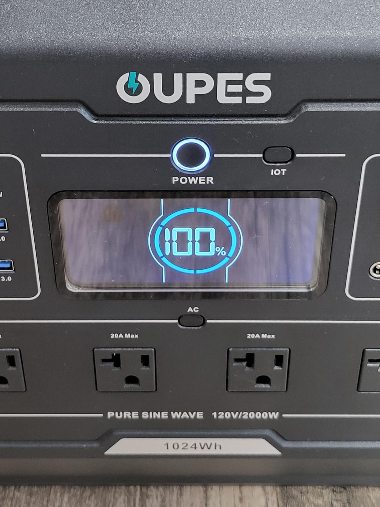 OUPES Mega 1 Portable Power Station, 1024Wh LiFePO4 Battery w/ 4 2000W AC Outlets, Expandable to 5kWh, UPS, Solar Generator for Home Backup Power, Camping & Road Trips (Solar Panel Optional) Customer Review OUPES Mega 1 Portable Power Station, 1024Wh LiFePO4 Battery w/ 4 2000W AC Outlets, Expandable to 5kWh, UPS, Solar Generator for Home Backup Power, Camping & Road Trips (Solar Panel Optional) - Customer Photo 3