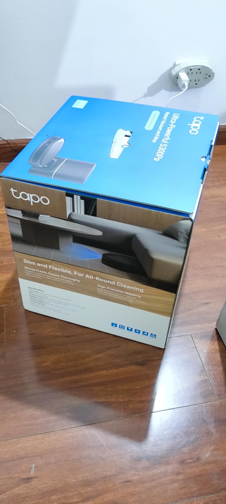 Tapo Ultra-Slim LiDAR Smart Navigation Robot Vacuum and Mop with Self-Emptying Dock, 5300Pa Max, 97%+ Dust Pickup Rate, Self-Charging, Compatible with Alexa & Google Home, RV20 Max Plus - Customer Photo 1