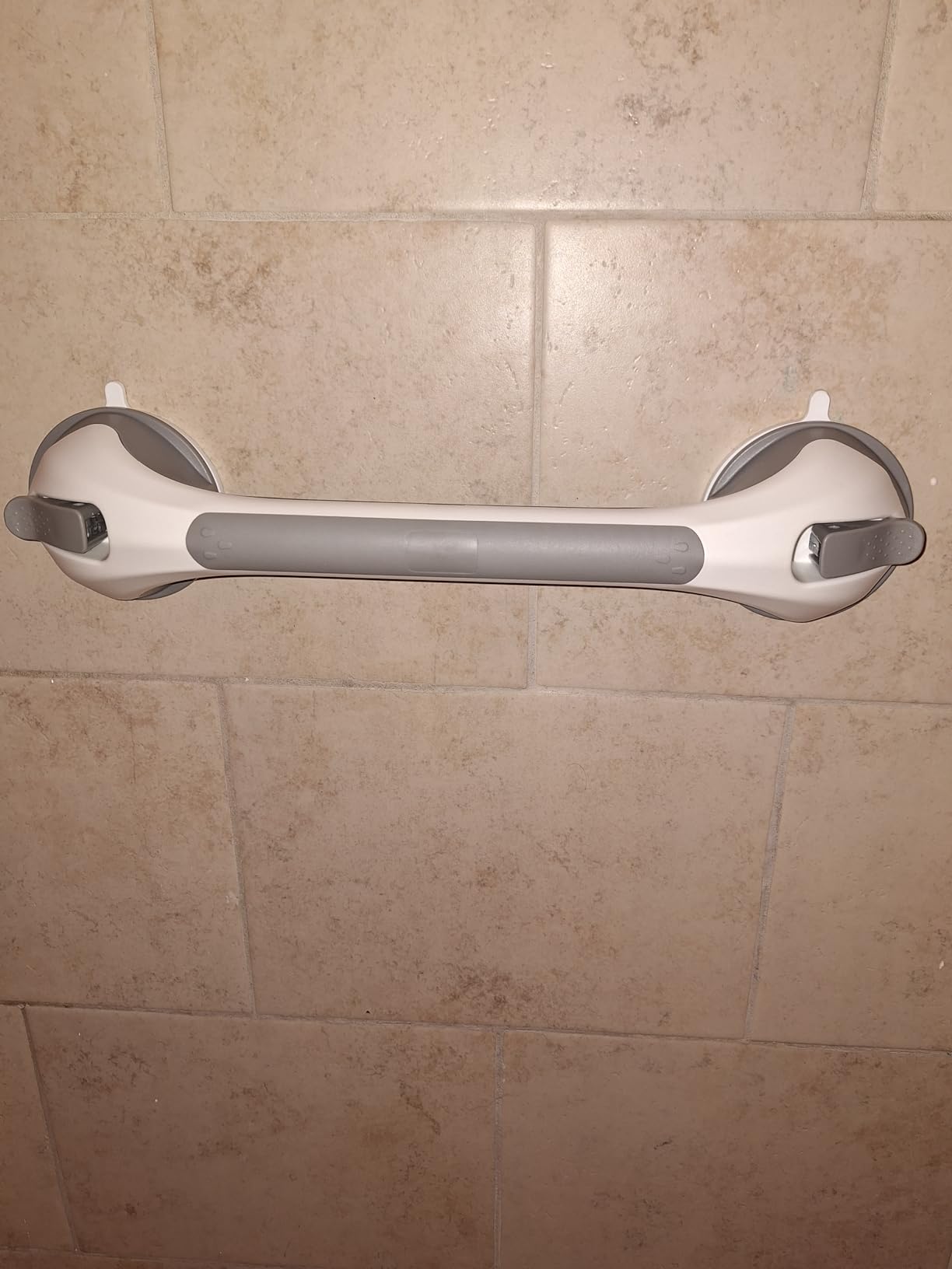 TAILI Grab Bars for Bathtubs and Showers, 2 Pack Super Strong Adhesive Grab Bar for Seniors, Safety Grip for Microcrack Tile, Shower Handles Rails for Elderly, Drill-Free Waterproof(350 lbs Capacity) - Customer Photo 1
