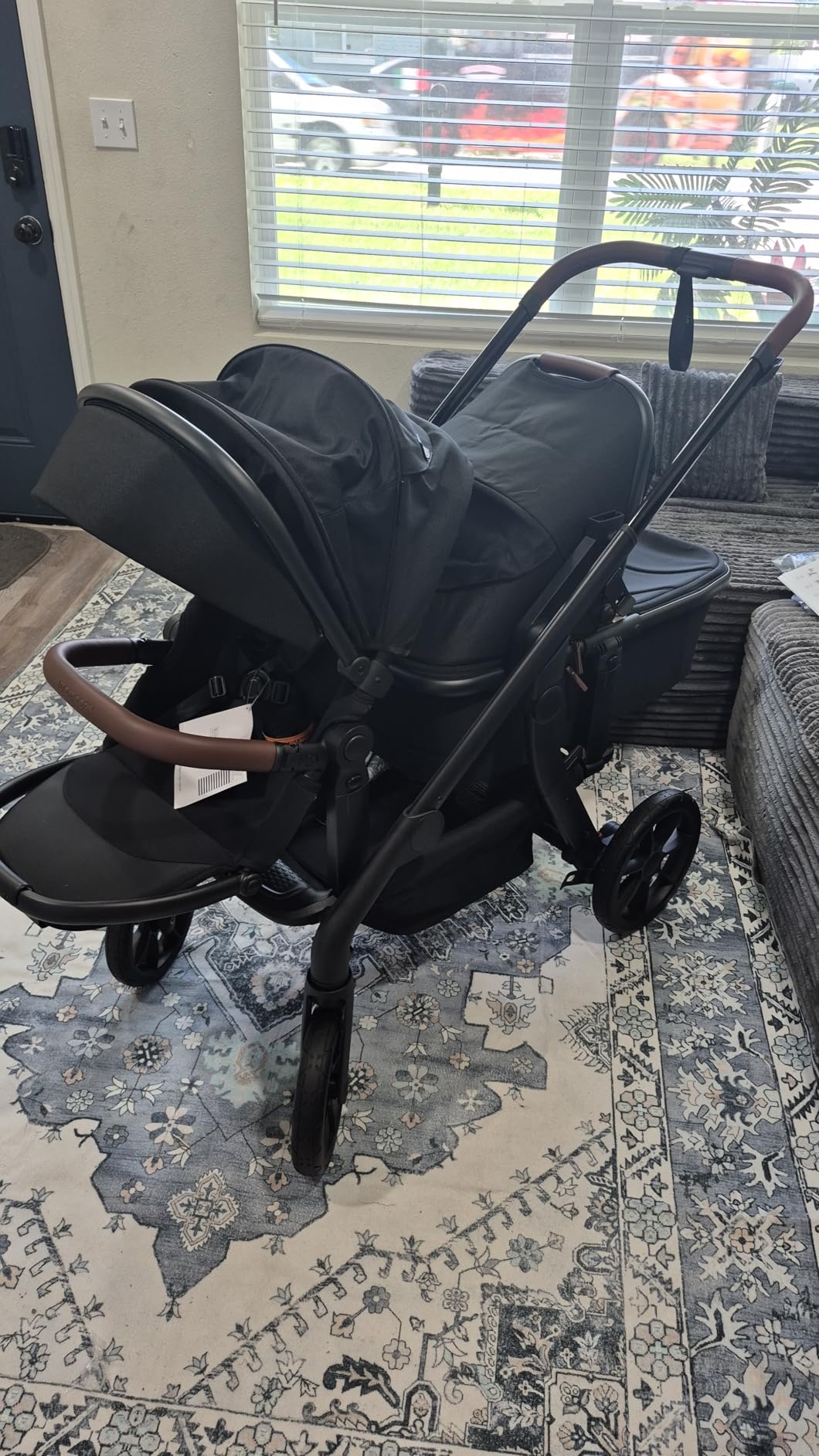 Momcozy ChangeGo Baby Stroller, Convertible Single-to-Double-to-Wagon Stroller with 23 Configurations, Carry-cot and Seat Included, Large PU Wheels, All-Wheel Suspension ＆ Extendable UPF50+ Canopy customer photo 2
