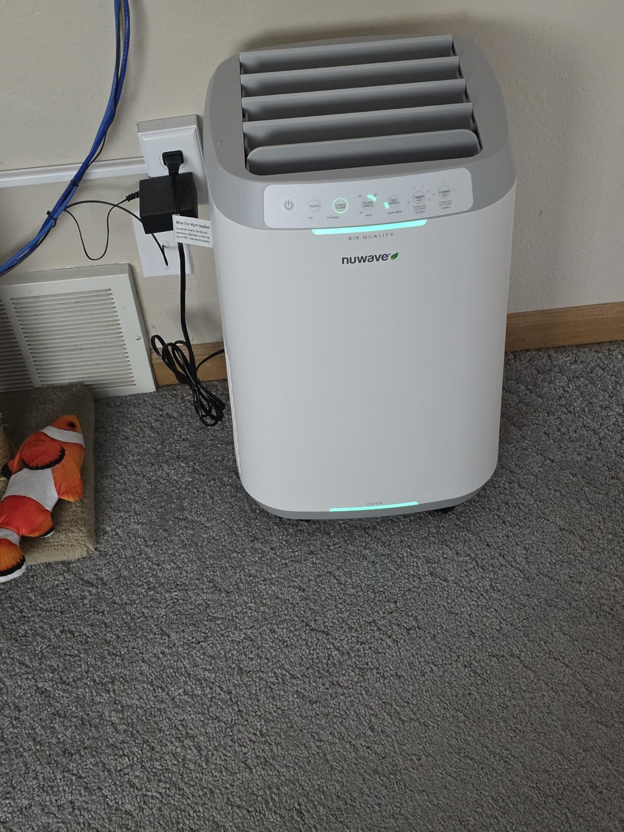 Nuwave Forever Smart Air Purifier for Home, Never Replace Air Filter System, Patented 7-Stage Filtration, Cleans Large Room up to 2,002 Sq Ft, Adjustable Flow Panel, Washable & Reusable Filters - Customer Photo 2