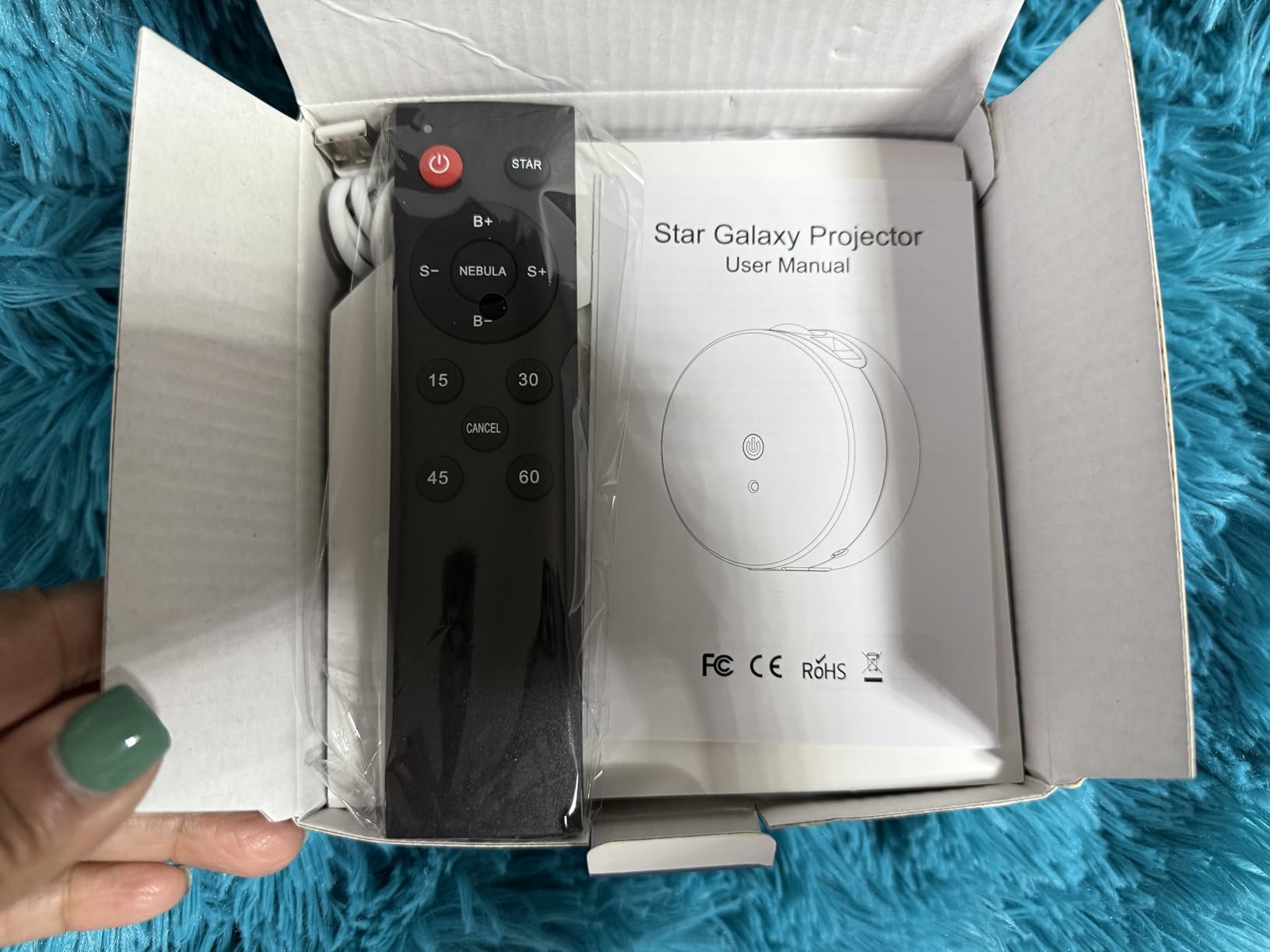 Star Projector, Galaxy Projector for Bedroom, Night Light for Kids, LED Nebula Lighting with Timer and Remote,Gift for Adults, Teens (Proyector de Galaxias para Habitación) - Customer Photo 2
