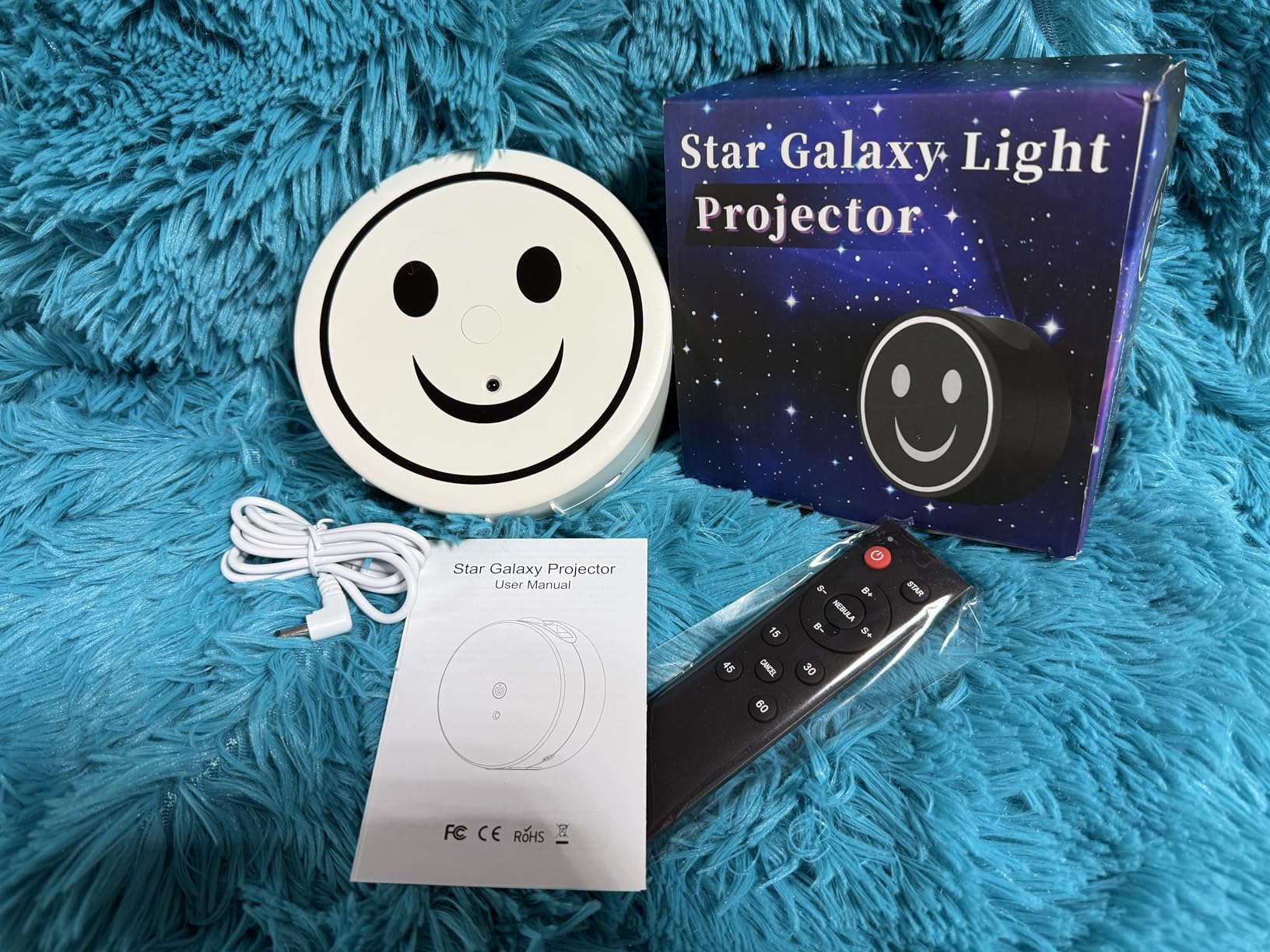 Star Projector, Galaxy Projector for Bedroom, Night Light for Kids, LED Nebula Lighting with Timer and Remote,Gift for Adults, Teens (Proyector de Galaxias para Habitación) - Customer Photo 3