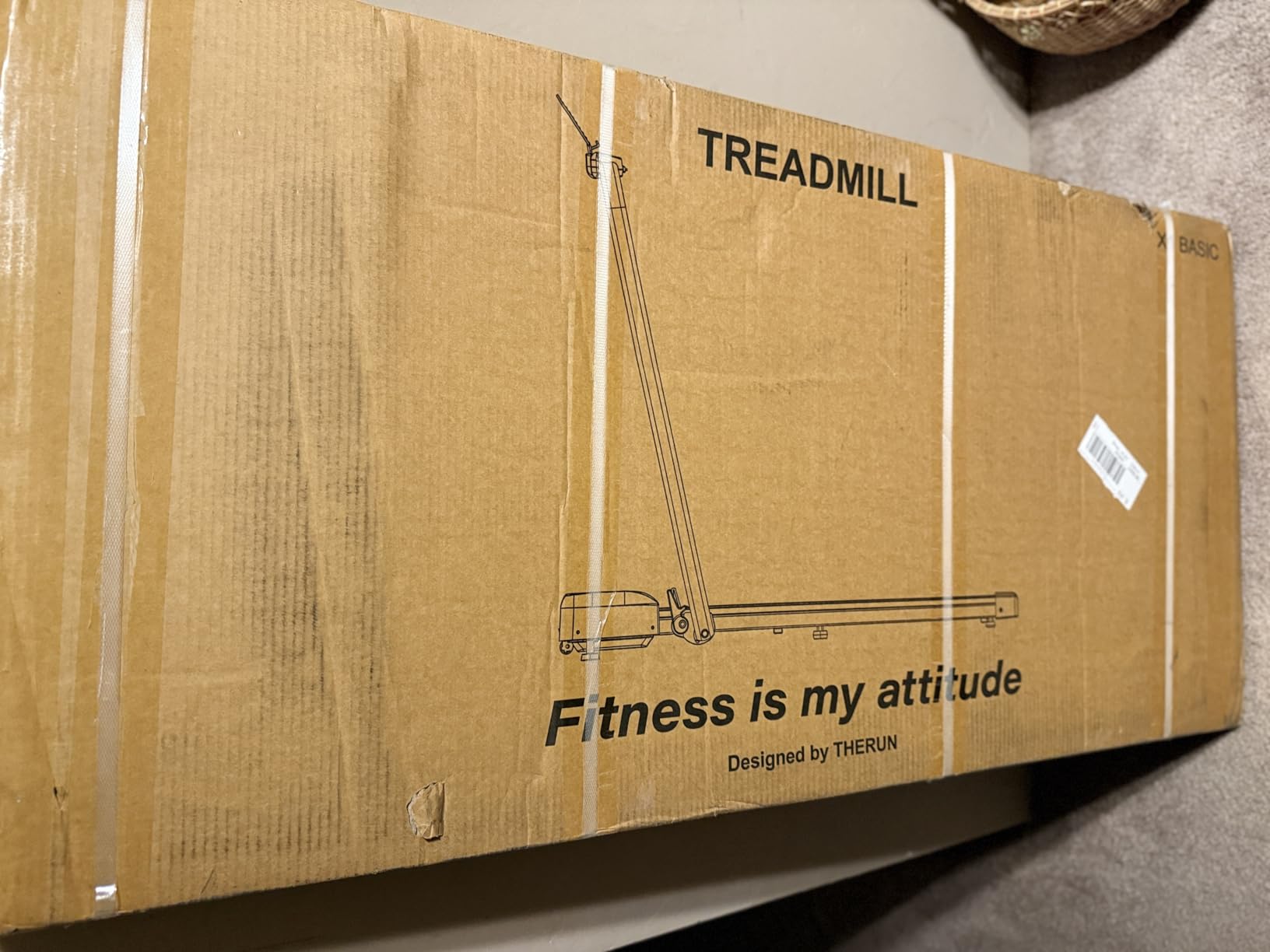 THERUN Walking Pad, 2 in 1 Foldable Treadmills for Home, 2.5HP Under Desk with Handle Bar, 16