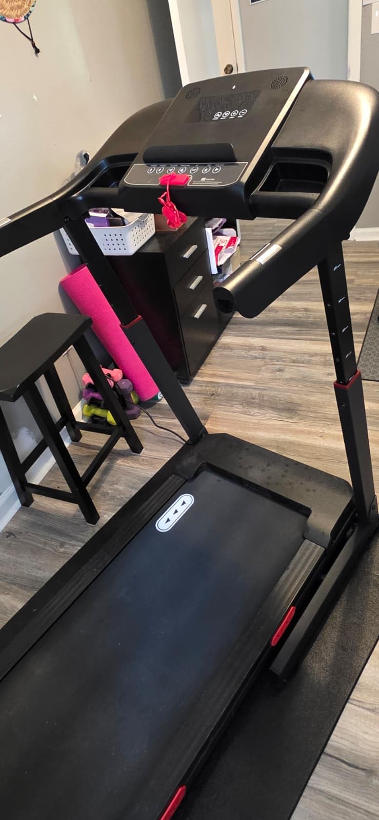 CIIHI Treadmill with Auto Incline - Adjustable Height Handrail 15% Auto Incline Treadmill with 400 lbs Capacity - Foldable Running Machine for Home with APP, Voice Control and Speaker - 8.7 MPH - Customer Photo 2