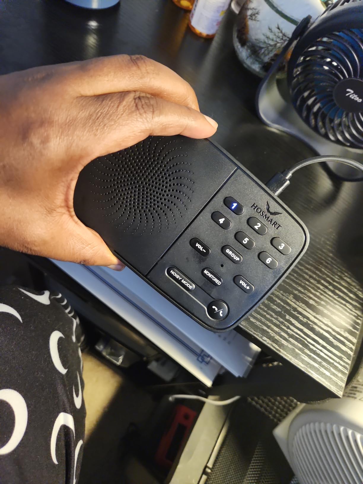 Hosmart Intercoms Wireless for Home UltraSpeak Pro, 2024 Full Duplex Wireless Intercom System for Business, Room to Room Intercom Two Way Real-time Intercom with 1200 Feet Range (3 Packs) - Customer Photo 3