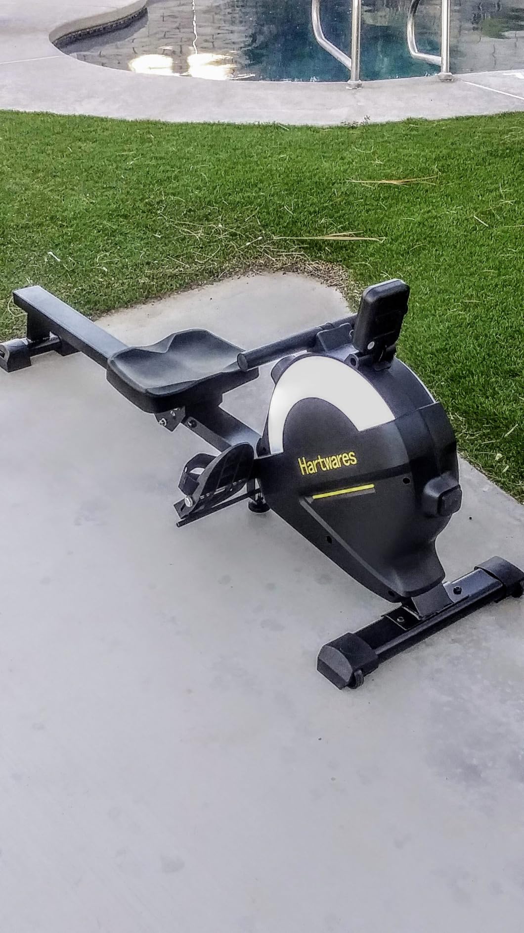 Rowing Machines for Home,Hartwares Magnetic Rowing Machine with 77lbs High Resistance Rowing Machine,16 Levels of Quiet Resistance,Rower Machine for Home Row Machine,App Compatible,LCD Monitor - Customer Photo 1