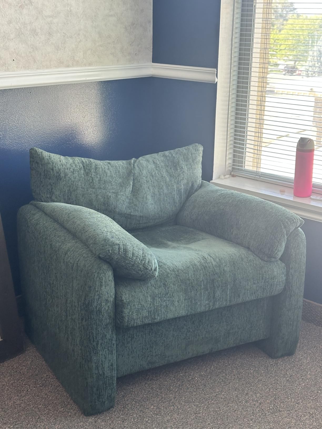 Chenille Oversized Armchair, 38.6