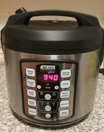 AROMA® CoreCoat™ Digital Rice Cooker & Steamer for Brown Rice with Nonstick Ceramic Coating (8 Cups Cooked, 4 Cups Uncooked) - Customer Photo 3