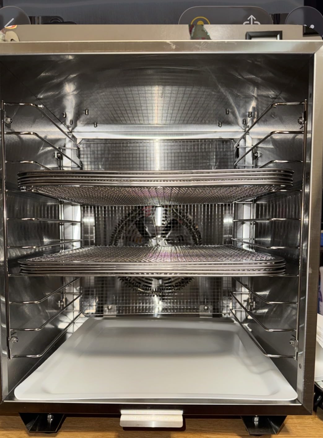 Food Dehydrator for Jerky, 12 Stainless Steel Trays, 1200W Fruit Dehydrator, 24H Timer and 190°F Temperature Control, Overheat Protection, Food Dryer for Jerky, Herbs, Fruit, Dog Treats Customer Review Food Dehydrator for Jerky, 12 Stainless Steel Trays, 1200W Fruit Dehydrator, 24H Timer and 190°F Temperature Control, Overheat Protection, Food Dryer for Jerky, Herbs, Fruit, Dog Treats - Customer Photo 1