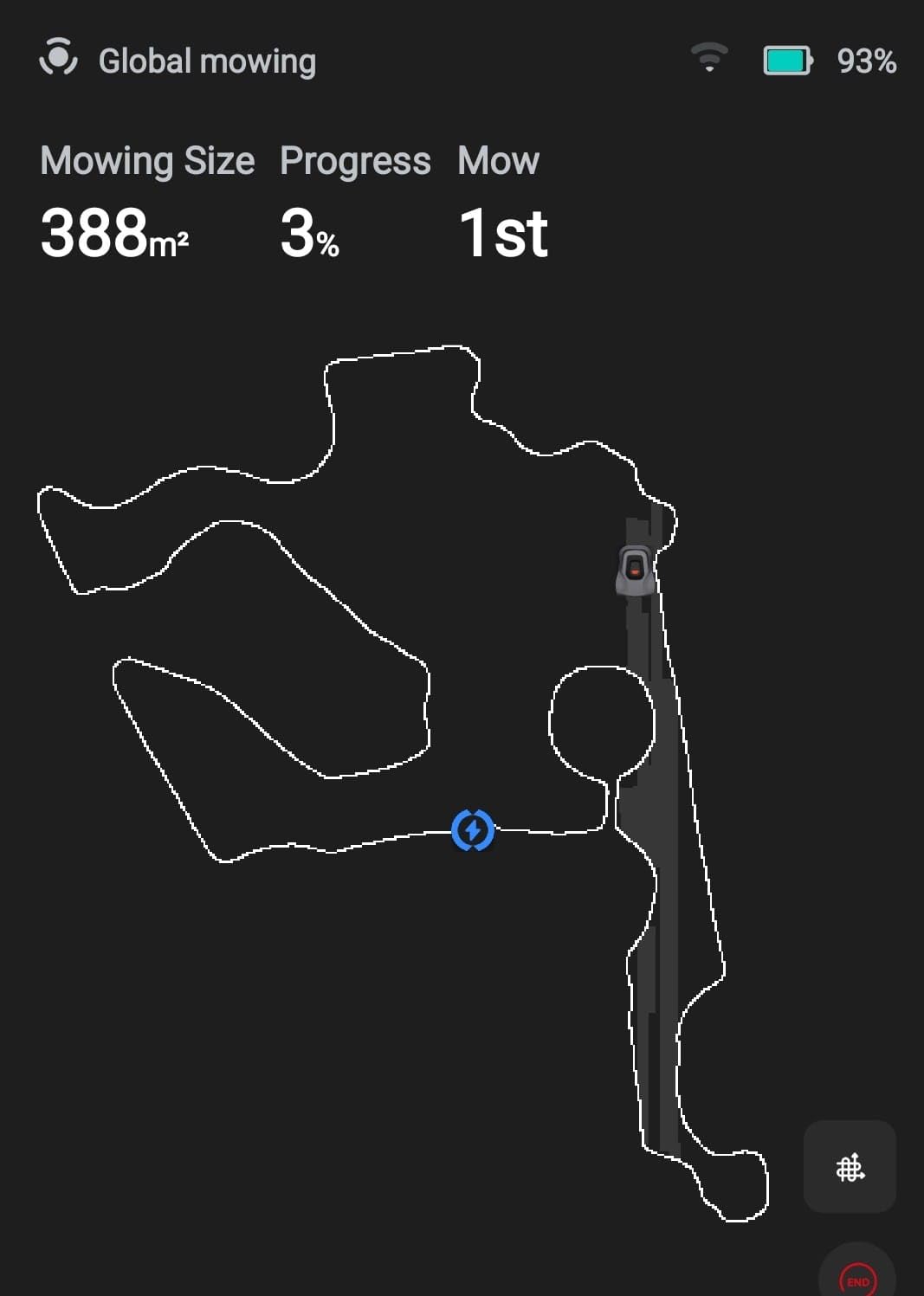 Redkey MGC1000 Robot Lawn Mower with 590ft Boundary Wires for 0.25 Acre (1/4 Acre), 45% Slope, 70Mins Runtime, Auto Recharge, Automatic Robotic Lawn Mower w/Precise Location & Breakpoint Detection Customer Review Redkey MGC1000 Robot Lawn Mower with 590ft Boundary Wires for 0.25 Acre (1/4 Acre), 45% Slope, 70Mins Runtime, Auto Recharge, Automatic Robotic Lawn Mower w/Precise Location & Breakpoint Detection - Customer Photo 1