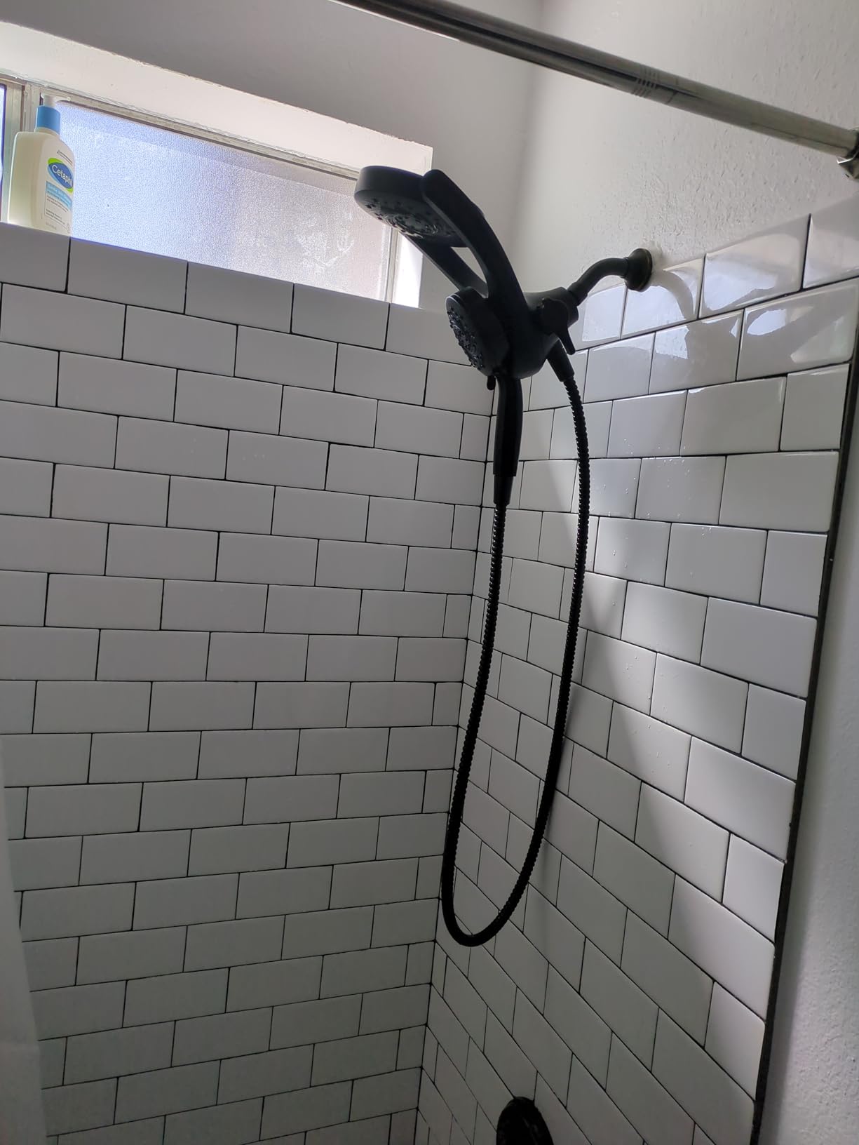 Delta 5-Setting HydroRain 2-in-1 Dual Shower Head with ProClean Spray, Brushed Nickel High Pressure Shower Head with Handheld Spray, 1.75 GPM Flow Rate, Satin Nickel 75419SN - Customer Photo 1