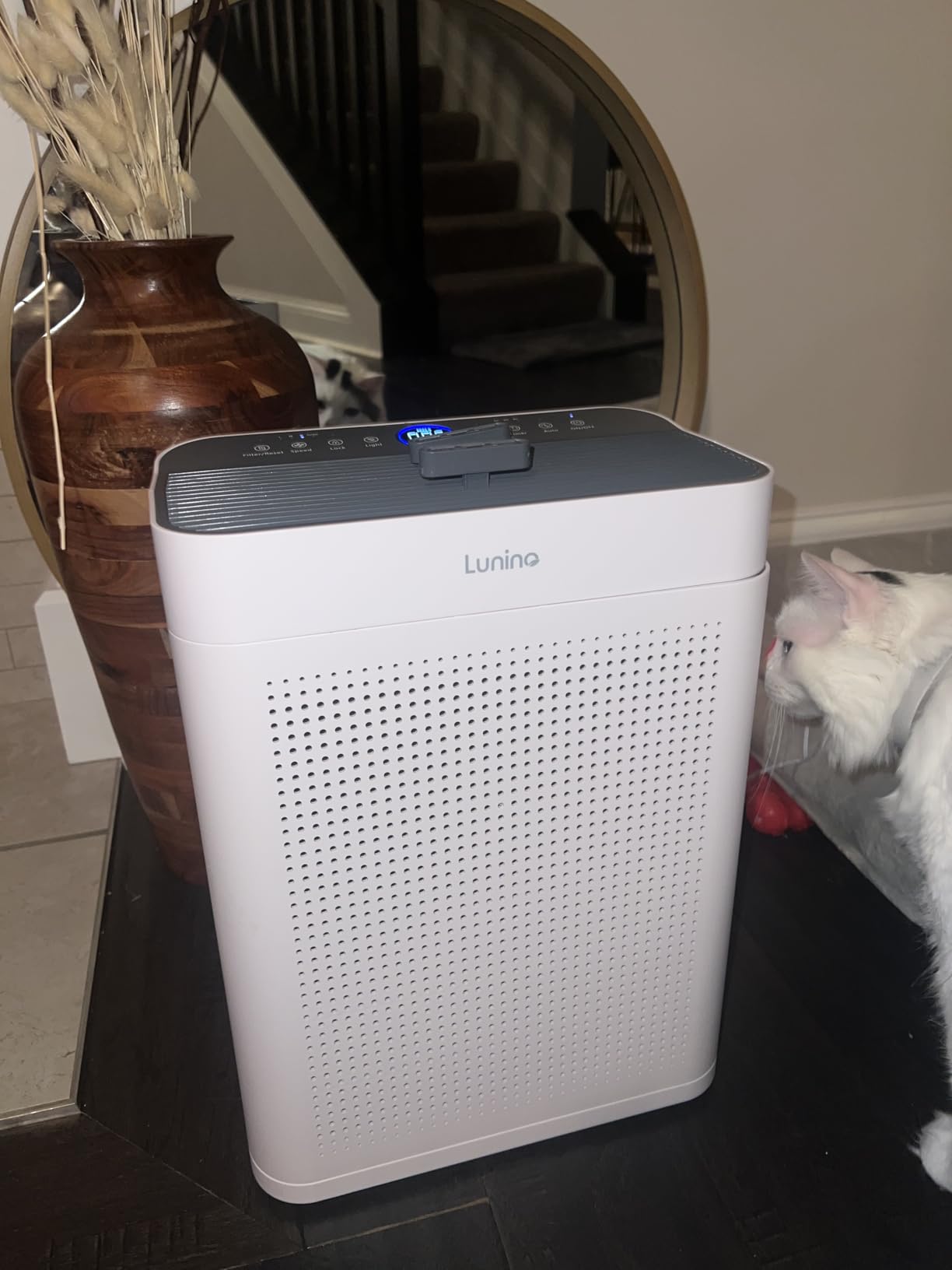 Air Purifiers for Home Large Room up to 3000sq.ft, LUNINO HEPA Double-Sided Air Purifier with Washable Filter, PM 2.5 Display Air Quality Sensors, Air Cleaner for Pets Hair, Odor, Dust, Smoke, Pollen - Customer Photo 1