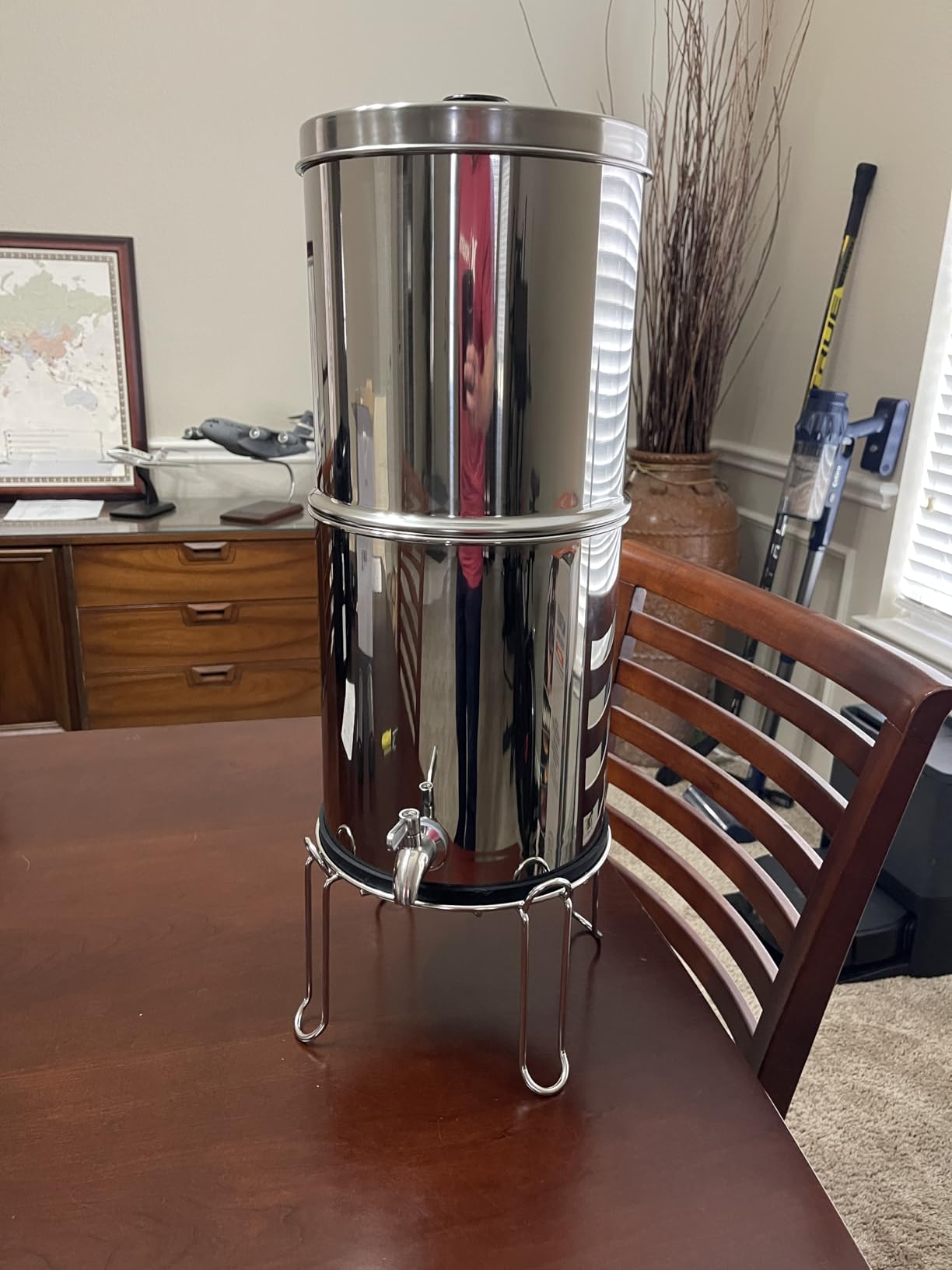 2.25G Ultra-Filtration Gravity Water Filter System，304 Stainless Steel Countertop System with 2 Filters & Metal Faucet - Customer Photo 1