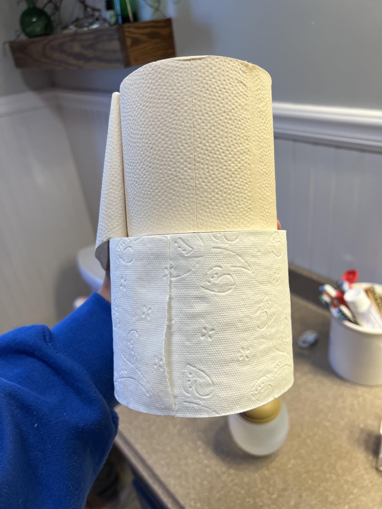ECOLipak Bamboo Toilet Paper, Septic Safe Toilet Tissue, 24 Double Rolls, 320 Sheets Per Roll, Tree Free, Non Toxic, 2 Ply, Soft and Absorbent, Eco Friendly Dye-Free Paper - Customer Photo 1