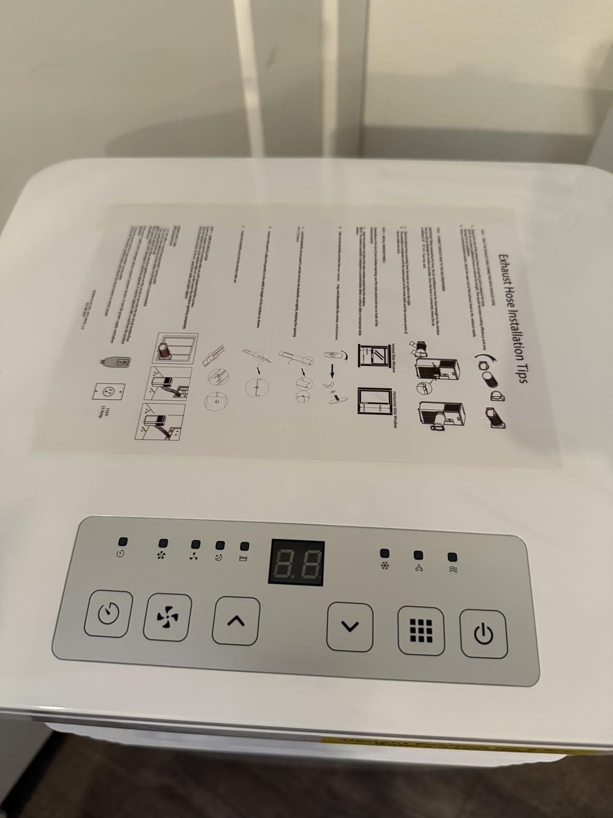 Portable Air Conditioner 8000 BTU, Remote Control, Fan Mode, Cools 350sq. ft, 24 Hour Timer, Quiet Operation,Window, 2 Fan Speed for Bedroom Office Home Dorm - Customer Photo 1