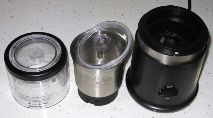 SHARDOR One Touch Coffee Grinder Electric, Spice, Herb, For Coffee Bean Spices and Seeds with 1 Removable Stainless Steel Bowl, Dry Grinder, Black - Customer Photo 2